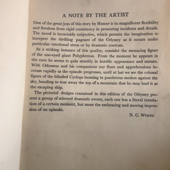 The Odyssey Of Homer George Herbert Palmer Hardcover Book 1929 Good Condition - Picture 4 of 6